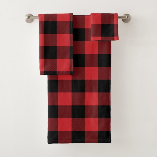 Rouge/Noir de Buffalo Plaid (En situation)
