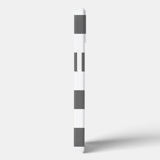 Rouge, Noir, Plaid de bison blanc, Coque de flocon (Verso / Droite)