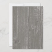 Rouge Noir Rustique Floral Invitations de douche n (Dos)