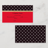 ROUGE NOIR STAR BOW OR CARTE DE VISITE (Devant / Derrière)