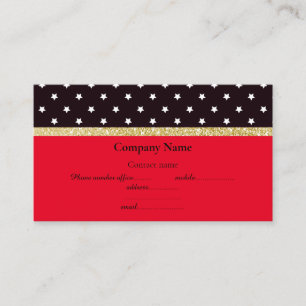 ROUGE NOIR STAR BOW OR CARTE DE VISITE