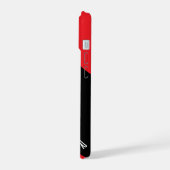 Rouge & Noir, Une Rayure, Nom, Minimaliste (Côté gauche)
