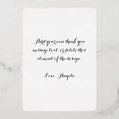 Rouge Ombre Carte de remerciements Lipstick (Verso)