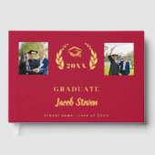 Rouge or nom script photo Graduation (Recto)