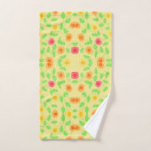 Rouge orange et jaune (Serviette à main)