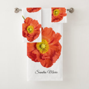 Rouge Orange moderne Poppies Fleur de Pavot