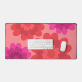 Rouge Orange Rose Chaud Fleurs modernes (Clavier et souris)
