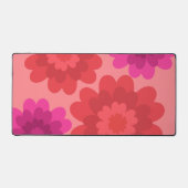 Rouge Orange Rose Chaud Fleurs modernes (Recto)