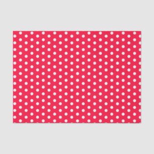 Rouge Polka Dots Tissuepapier