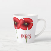 Rouge Populaire Août Fleur de naissance Petite Mug (Droite)