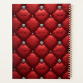 Rouge Profond Matelassé Détails Dimensionnels Rich (Dos)