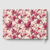 Rouge romantique, fleurs et oiseaux (Verso)