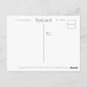 Rouge Rose Bud | Carte postale Blue Beach Song™ (Dos)