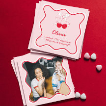 Rouge Rose Seras-tu ma demoiselle d'honneur Carte