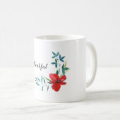 Rouge Rose Thankful Mug (Devant droit)
