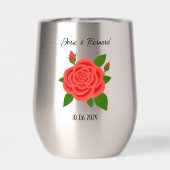 Rouge Rose Tumbler sans pierre (Arrière)