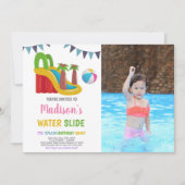 Rouge rose violet photo Diapositive Invitations (Devant)