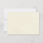 Rouge roses floral ivoire mariage rsvp réponse car (Dos)