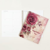 Rouge Roses Junk Style de journal Illustration cla (Devant avec enveloppe)