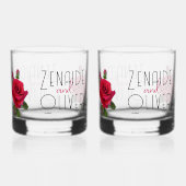 Rouge Roses mariée et Mariage de chambre verre (Verso)