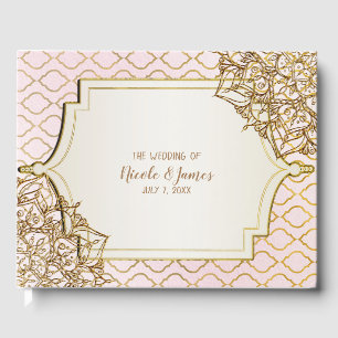 Rouge Roze Gouden Marokkaanse Arabische Nacht Brui Gastenboek