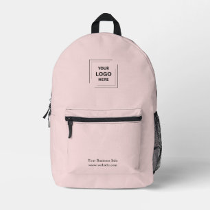 Rouge Roze Minimaal Zakelijk Merkstyle Bedrukte Rugzak