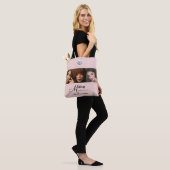 Rouge Roze Script Logo Foto Make-up Studio Draagtas (Op model)