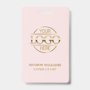 Rouge Roze Werknemers-ID met Aangepast Zakelijk Lo Badge