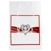 Rouge Ruban Infinity Heart Cadeau Sac (Devant)