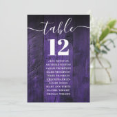 Rouge Rustique Grange Bois Numéro de table Tableau (Debout devant)