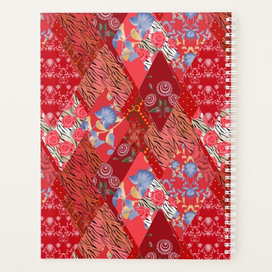 Rouge, rustique, patchwork (Dos)