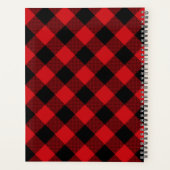 Rouge Rustique Plaid Buffalo Monogrammé 2026 (Dos)