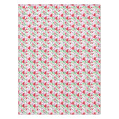 Rouge Saint Valentin Coeurs rose Fleurs nappes (Devant)