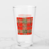 ROUGE SCOTT TARTAN pinte verre (Dos)