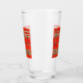 ROUGE SCOTT TARTAN pinte verre (Gauche)
