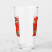 ROUGE SCOTT TARTAN pinte verre (Droite)