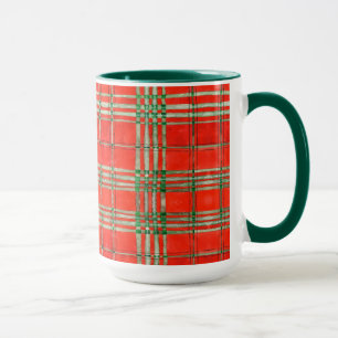 ROUGE SCOTT TARTAN Tall Hunter Green Combo Mug