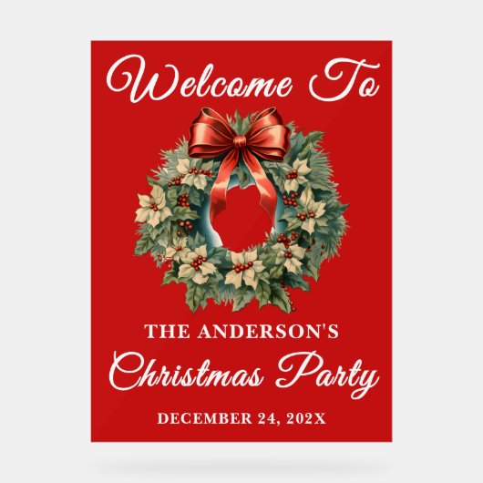 Rouge Script manuscrit Noël Bienvenue (Recto)