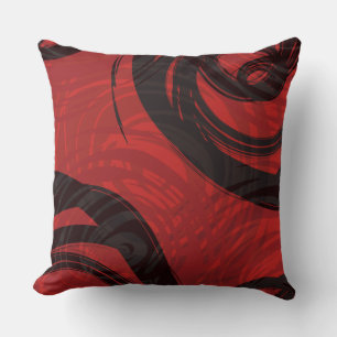 ROUGE SPIRAL DESIGN Oreiller rétroviseur