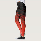 Rouge spirale complexe - Leggings (Gauche)