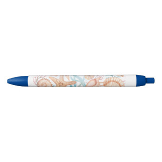 Rouge Stylo à encre à motif de cadre floral élégant