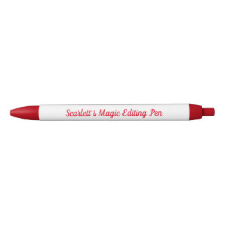Rouge Stylo cadeau de l'auteur, personnalisable, Script