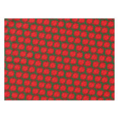 Rouge sur vert poinsettia florale nappe de vacance (Devant (Horizontal))