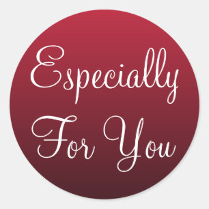 Rouge Surtout Pour Vous Balise Cadeau Stickers