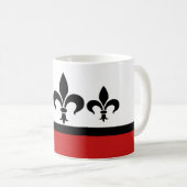 Rouge Swanky Fleur De Lis Mug (Devant droit)