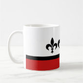Rouge Swanky Fleur De Lis Mug (Gauche)