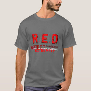 ROUGE - T-shirt retiré et extrêmement dangereux