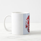 rouge, tasse blanche classique d'Odin (Gauche)