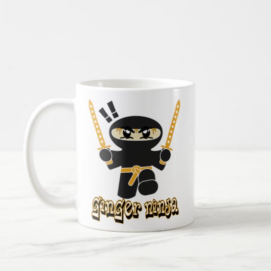 Rouge-tête de ginga de tasse de café de Ninja de (Gauche)