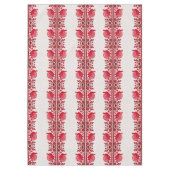 Rouge Thanksgiving Turquie nappe de fleurs (Devant)